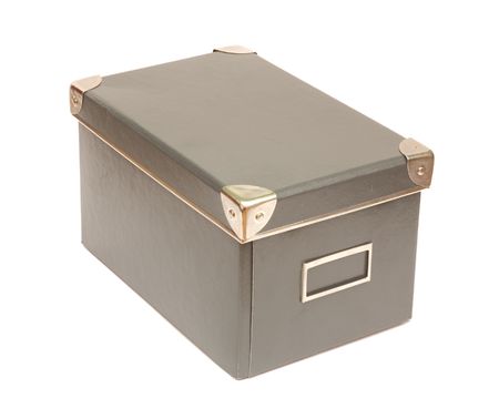 isolated old-fashioned box