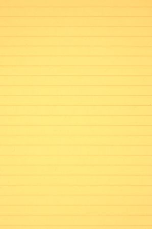yellow notebook sheetの写真素材