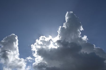 cloudy sky backgroundの写真素材