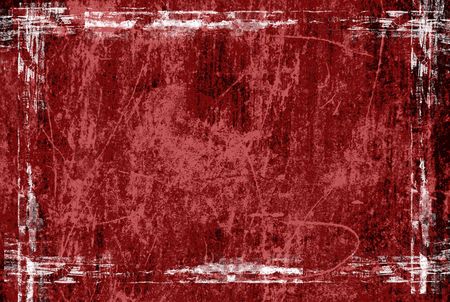 red grunge frame with space for textの写真素材