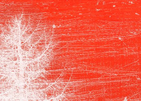 red winter scratched backgroundの写真素材