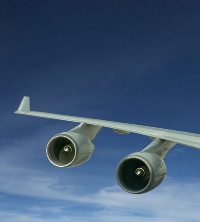 wings and engines of aircraft