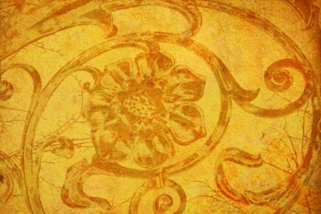 grunge floral backgroundの写真素材