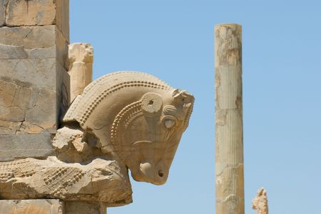 Ruins of ancient city of Persepolisの写真素材