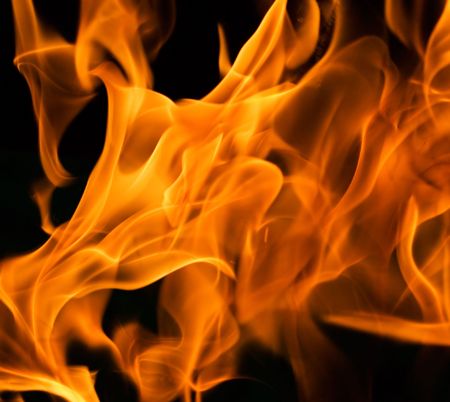 flame - perfect background of fireの写真素材