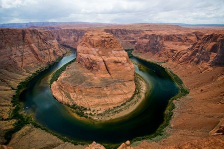 Horseshoe bend, Colorado River, Arizonaの写真素材