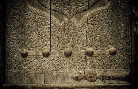 close-up image of ancient doorsの写真素材