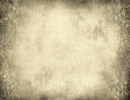 grunge floral background with space for text or imageの写真素材