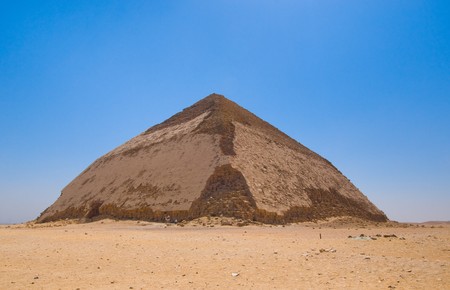 Bent pyramid at Dahshur, Cairo, Egyptの写真素材