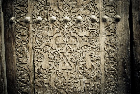 close-up image of ancient doorsの写真素材