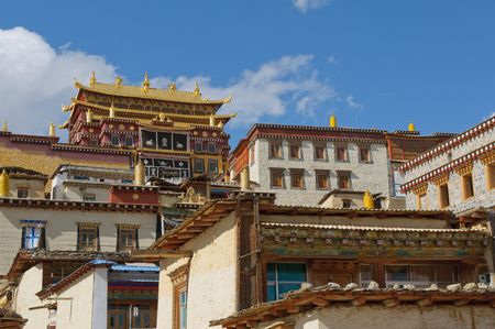 songzanlin tibetan monastery, shangri-la, chinaの写真素材
