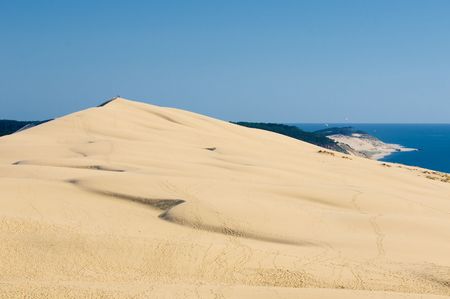 Pyla dune, the largest sand dune in Europeの写真素材
