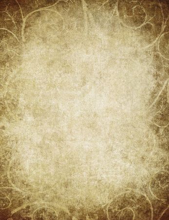 grunge floral background with space for text or imageの写真素材