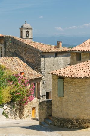 streets of provencal townの写真素材