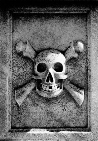 skull and  crossbonesの写真素材