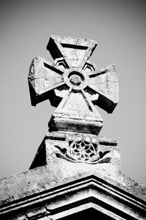 maltese stone crossの写真素材