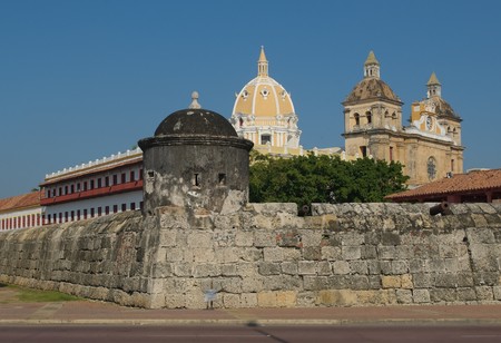 Streets of Cartagena, Colombiaの写真素材
