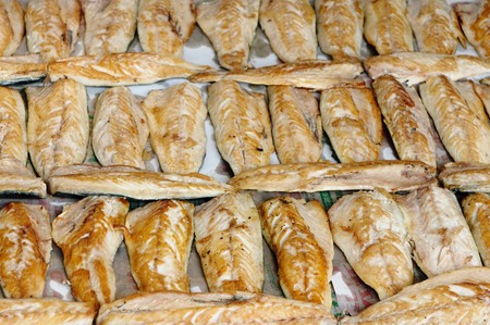 grilled mackerelの写真素材