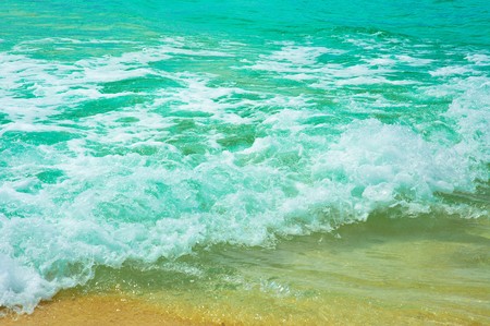 surf in the tropical beachの写真素材