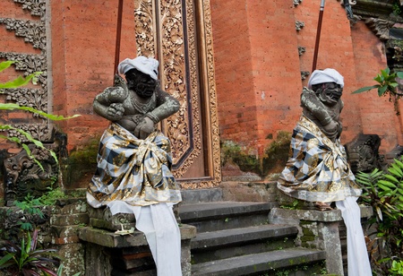 Statue of Balinese demon in Ubudの写真素材