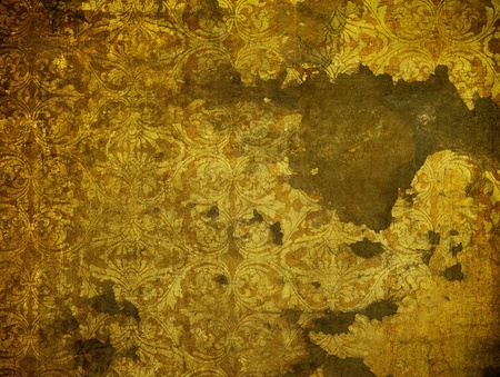 highly detailed image of grunge vintage wallpaperの写真素材