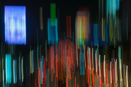 traffic lights in motion blur