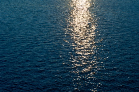 Sunset at seaの写真素材