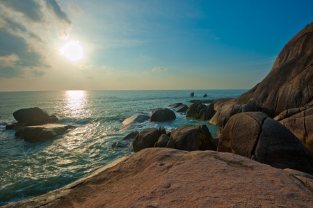 Lamai Beach, Koh Samui, Thailandの写真素材