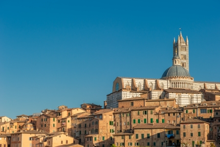 Panorama of Siena, Tuscany, Italyの写真素材