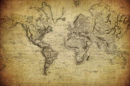 vintage map of the world 1814 vintage map of the world 1814