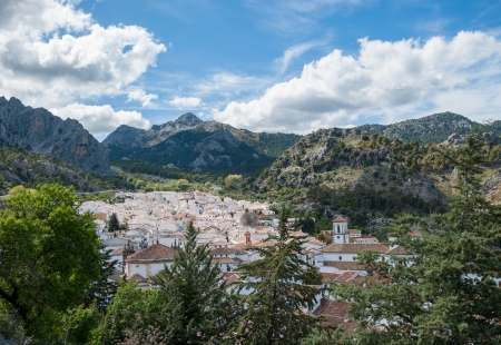 View of Grazalema village, Andalusia, Spainの写真素材