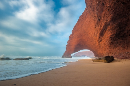 Legzira beach, Moroccoの写真素材