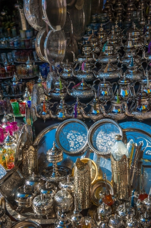 traditional moroccan teapotsの写真素材