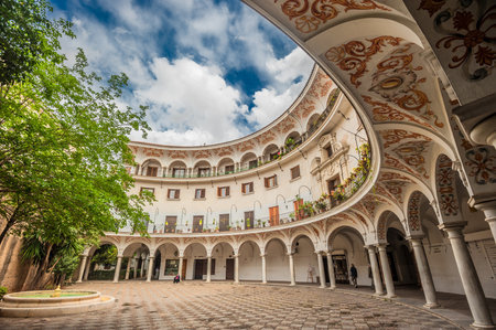 Plaza del Cabildo, Seville, Spainのeditorial素材