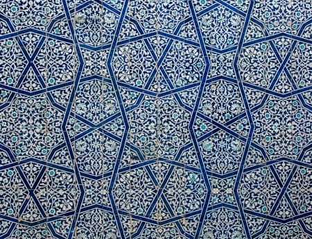 Tiled background with oriental ornaments の写真素材