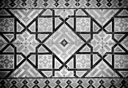 Grunge background with oriental ornaments の写真素材