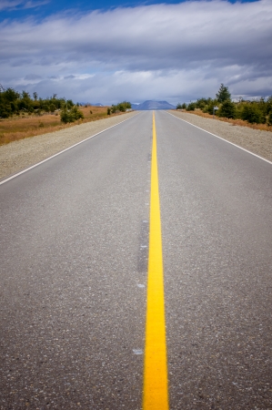 vibrant image of highway and blue skyの写真素材