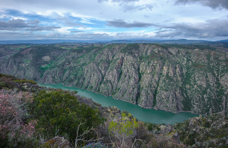 Canyon de Rio Sil in Galicia, Spainの写真素材
