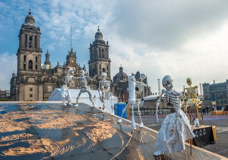 Day of the dead in Mexico city, Dia de los muertos
のeditorial素材