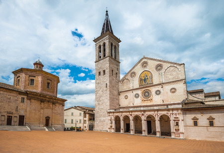 Spoleto Cathedral, Umbria, Italyの写真素材