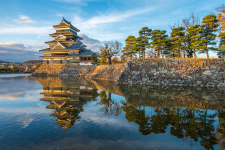 Matsumoto castle, national treasure of Japanのeditorial素材
