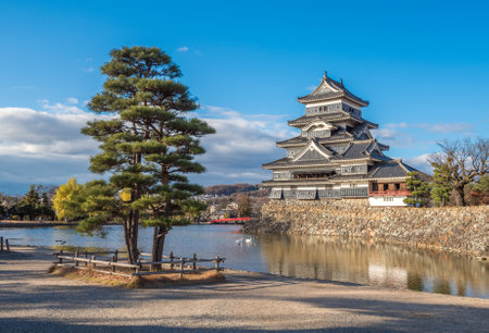 Matsumoto castle, national treasure of Japanのeditorial素材
