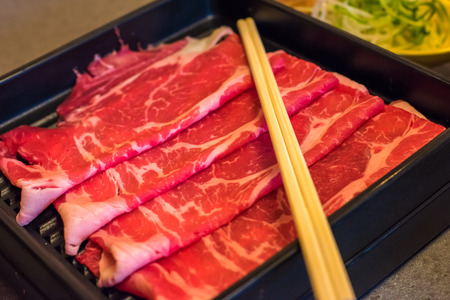 Marbled japanese beefの写真素材