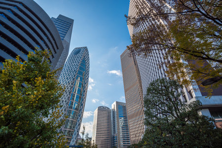 Skyscrapers of Shinjuku, Tokyo, Japanのeditorial素材