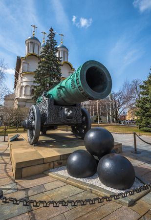 Tsar or King Cannon in Moscow Kremlin, Russiaの写真素材