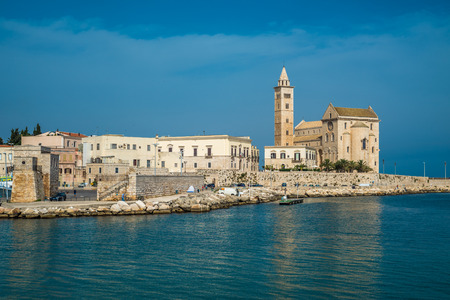Trani, scenic town at Adriatic sea, Puglia, Italyの写真素材