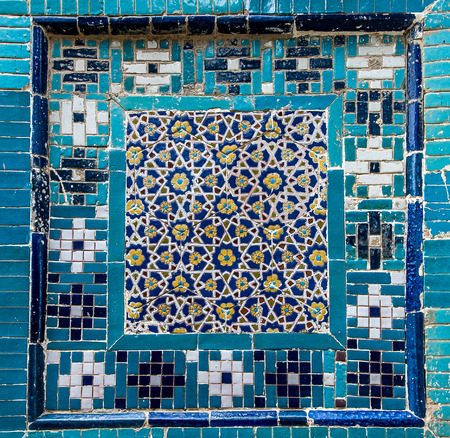 Tiled background with oriental ornaments
