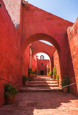 Santa Catalina Monastery, Arequipa, Peruの写真素材