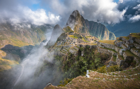 Machu Picchu, UNESCO World Heritage Site. One of the New Seven Wonders of the World.の写真素材