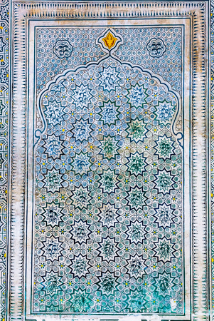 Highly detailed background with oriental ornamentsの写真素材